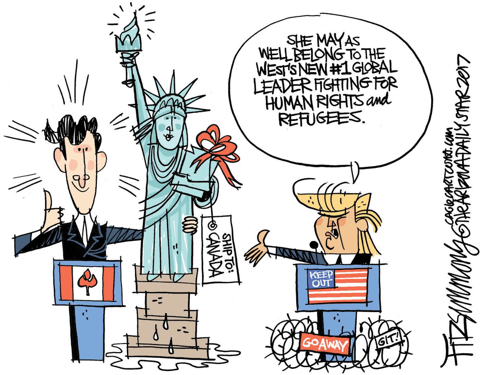 Daily Fitz Cartoon: Canada
